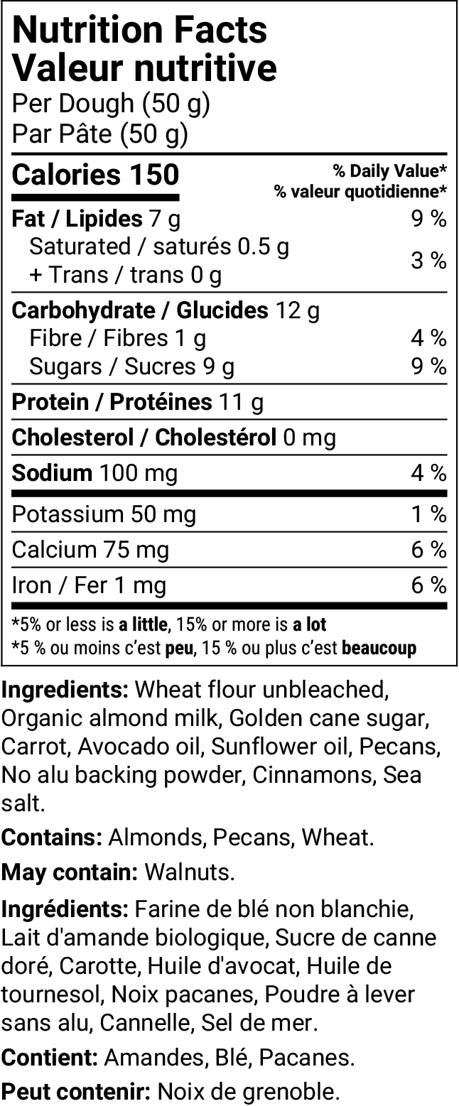 Carrot& Pecan Bulk